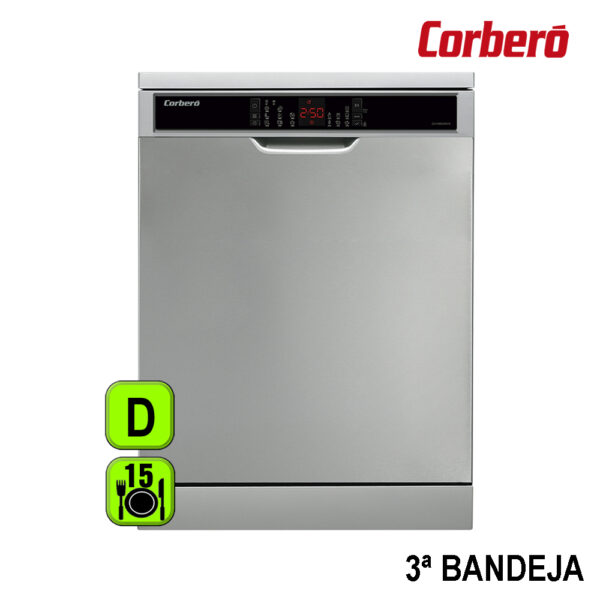LAVAVAJILLAS CORBERO 60 CM INOX INVT 3Âº BAN