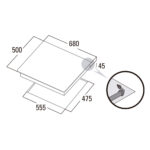 ENCIMERA CATA 5 F INOX GAS NATURAL - Imagen 2