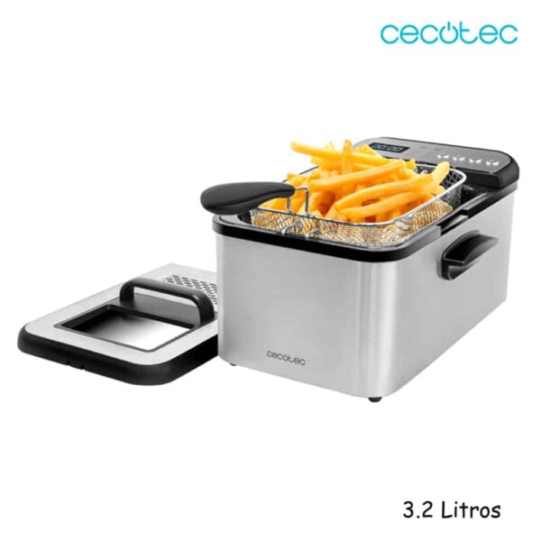 FREIDORA CECOTEC 3.2 L INOX Cleanfry Luxury