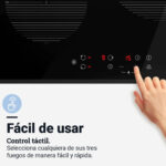 MEISSA 6070B Placa Inducción 3 Fuegos - Imagen 2