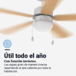 VENTILADOR TECHO UNIVERSAL B ETESIOS 6052W - Imagen 3