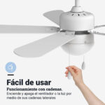 VENTILADOR TECHO UNIVERSAL B ETESIOS 6052W - Imagen 5