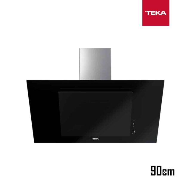 CAMPANA CRISTAL TEKA 90 CM NEGRA 698 M3 DEP GRASA