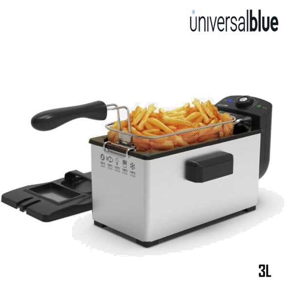 FREIDORA UNIVERSAL .B 3 L 2000 W INOX