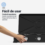 Hornillo de Gas Portátil 3 Fuegos 6003B - Imagen 3