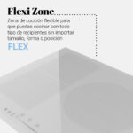 MEISSA FLEX 3070W Placa inducción flexible blanca - Imagen 3