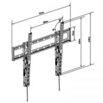 SOPORTE TV PARED FIJO INCLINABLE 47" A 90" - Imagen 3