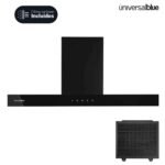 Campana en T de cristal negro