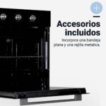 HORNO MULTIF UNIVERSAL B CRISTAL NEGRO 70 L 3 MAND - Imagen 3