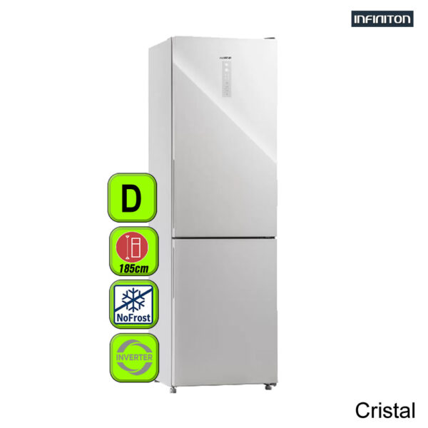 FRIGORIFICO INFINITON D CRISTAL BLANCO INVERT