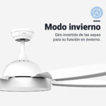 VENTILADOR TECHO UNIVERSAL B PAMPERO BLANCO 80W - Imagen 3