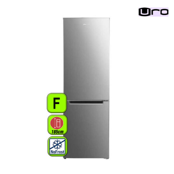 Frigorífico combi URO UFC185NFX 185*60 INOX