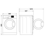 LAVADORA WHIRLPOOL 9 KG 1400 A PUERTA NEGRA - Imagen 2