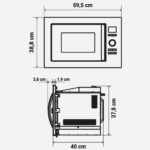 Microondas Integrable 25L Grill SPEEDYBAKE PLUS - Imagen 2