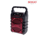 ALTAVOZ PORTATIL ROJO SOGO BLUETOOTH,USB,RADIO-5W- - Imagen 2