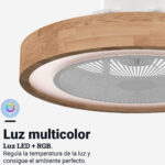 VENTILADOR TECHO UNIVERSAL B TRAMONT 6051WD MADERA RGB - Imagen 5