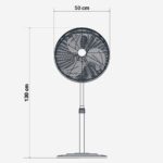 Ventilador de pie con display negro 55W - Imagen 2