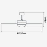 VENTILADOR TECHO UNIVERSAL B SIROCO 6052X INOX - Imagen 6