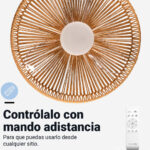 VENTILADOR TECHO UNIVERSAL B PAMPERO BLANCO 80W DC - Imagen 3