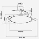 VENTILADOR TECHO UNIVERSAL B DUSTER 7042 ASPA R - Imagen 2