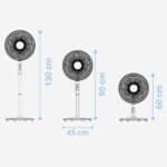Ventilador de Pie Silencioso Blanco 25W - Imagen 4