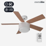 VENTILADOR TECHO UNIVERSAL B MORGET 6042W BLANCO/MADERA - Imagen 2
