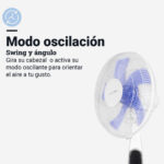 VENTILADOR PIE UNIVERSAL B 50 W DISPLAY ZERMATT 3050W - Imagen 4