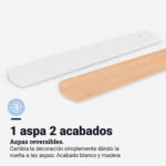 VENTILADOR TECHO UNIVERSAL B PONIENTE 648W BLANCO SIN LUZ - Imagen 2