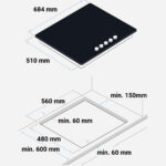 Placa De Gas Cristal Negro 5 Fuegos Universal Blue - Imagen 5