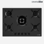 Placa De Gas Cristal Negro