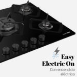 Placa De Gas Cristal Negro 5 Fuegos Universal Blue - Imagen 3