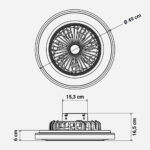VENTILADOR TECHO UNIVERSAL B LESTE 7050W TIPO BOX - Imagen 2