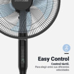 VENTILADOR PIE UNIVERSAL B SILENC ZERMATT 3025B NEGRO - Imagen 3