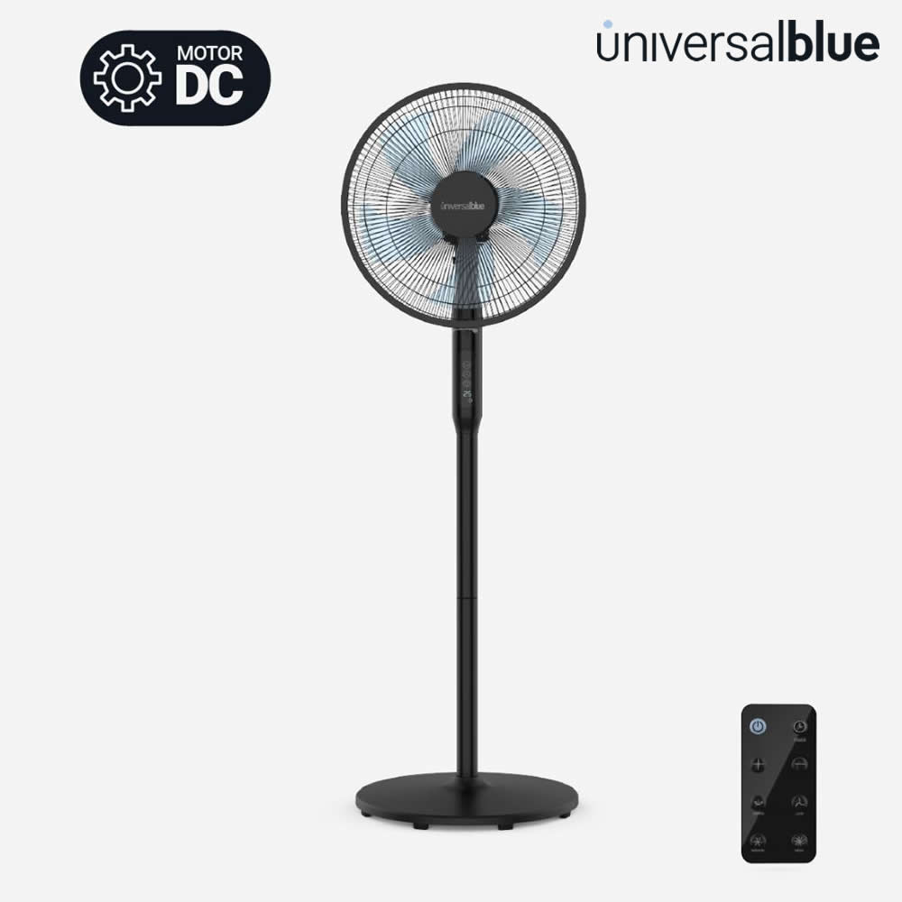 Ventilador De Pie Silencioso Negro