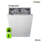 LAVAVAJILLAS ENCASTRE WHIRLPOOL 45 CM 3Âº BAN