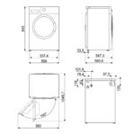 LAVADORA SMEG 10 KG 1400 RPM CLASE A INVERT - Imagen 2