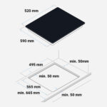 Placa Vitrocerámica 3 Fuegos VEGA 6057B - Imagen 2