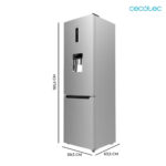 FRIGORIFICO CECOTEC 185X60 INOX CON DISPENSADOR AGUA - Imagen 2