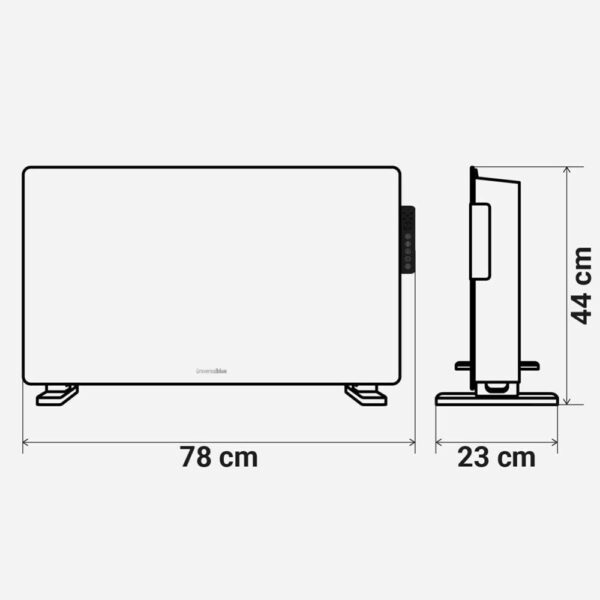 Convector de Cristal Blanco