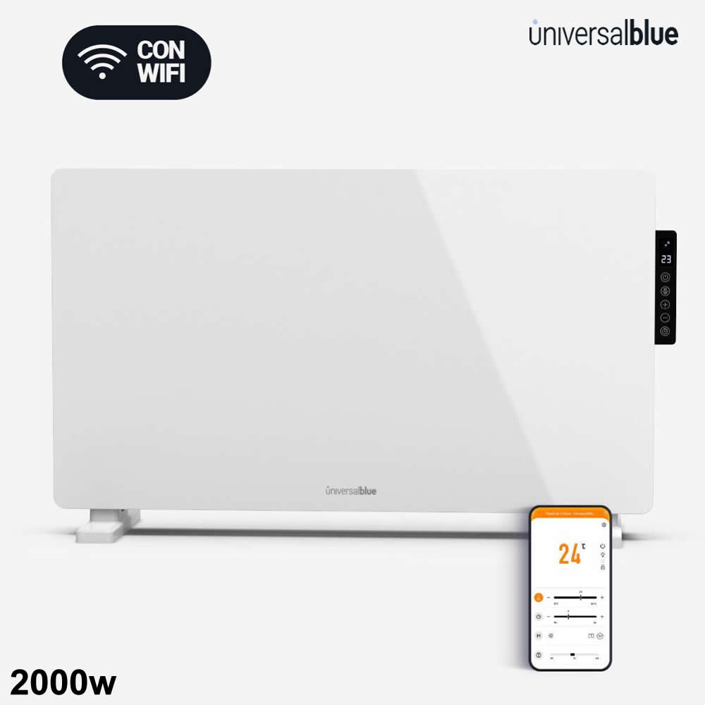 Convector de Cristal Blanco