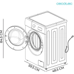 Lavadora steel de 7 kg Bolero DressCode 7150 Inverter Steel A - Imagen 2