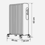 RADIADOR UNIVERSAL B 2500 W 11 ELEM BLANCO - Imagen 2