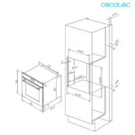 Horno integrable Airfryer Glass Black de 81L - Imagen 3