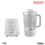 BATIDORA JARRA SOGO 1.5 L 1000 W BLANCA - Imagen 2