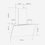 Campana Inclinada Cristal Negro 60cm Clase A+ - Imagen 3