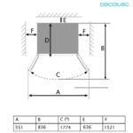 Frigorífico puerta francesa cristal negro Bolero CoolMarket - Imagen 4