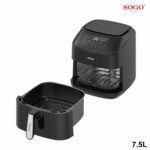 FREIDORA SIN ACEITE SOGO 7.5 L DOBLE RESISTENCIA - Imagen 3