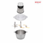 MINI PICADORA SOGO CUENCO ACERO 500 X - Imagen 2