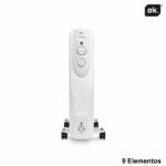 RADIADOR ACEITE OK 9 ELEMENTOS 2000 W - Imagen 3
