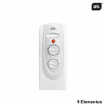 RADIADOR ACEITE OK 9 ELEMENTOS 2000 W - Imagen 4